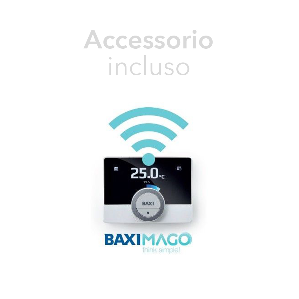 Baxi Caldaia Luna Duotec E da 33 kW con accessori e installazione