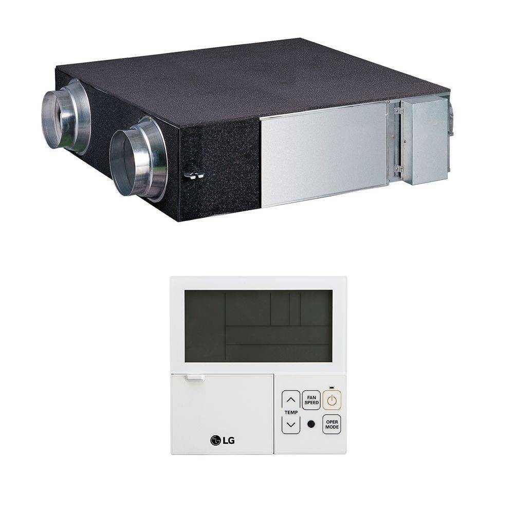 Recuperatore di calore VMC LG ERV LZ-H050GBA5 entalpico a flussi incrociati con comando a filo