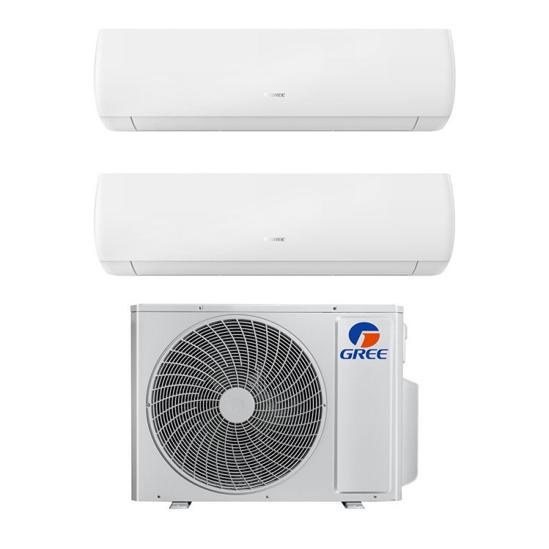 Condizionatore dual split con inverter da 9000+12000 Gree Muse in A++ con R32 GWHD(14)NK6OO