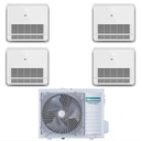 Condizionatore con inverter quadri split Console Hisense AKT 9000+9000+9000+9000 Btu R32 in A++ 5AMW105U4RQC