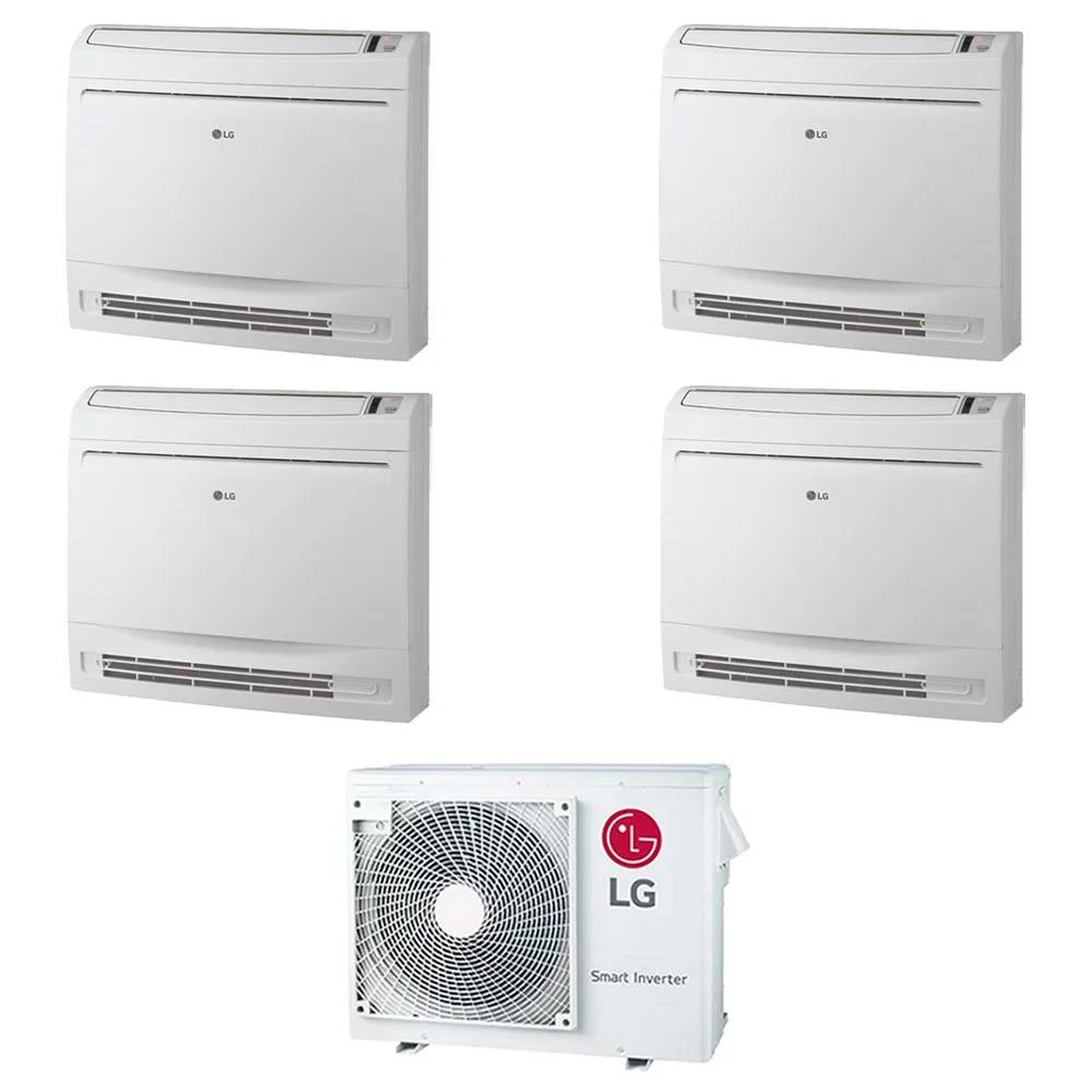 Climatizzatore a console LG quadri split da 9000+9000+9000+12000 btu UQ09F+UQ12F Wifi inverter R32 A++ MU4R25