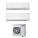Climatizzatore Toshiba Seiya Classic dual split 13000+13000 13+13 Btu RAS-2M18G3AVG-E  inverter in R32 in A+++