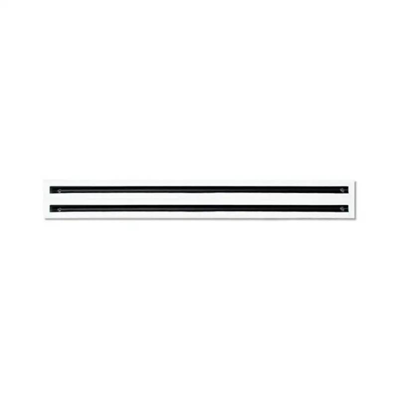 Diffusore Lineare a fessure a 2 Feritoie in Alluminio verniciato bianco L.1000 LS-B-021000