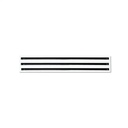 Diffusore Lineare a fessure a 3 Feritoie in Alluminio verniciato bianco L.1000 LS-B-031000