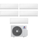Condizionatore penta split con inverter da 12000+12000+12000+12000+12000 Gree Airy White Wifi in A++ con R32 GWHD(42)NK6OO