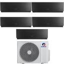 Condizionatore penta split con inverter da 9000+12000+12000+12000+12000 Gree Clivia Black Wifi in A++ con R32 GWHD(42)NK6OO