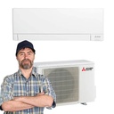 Climatizzatore Mitsubishi AY MSZ-AY35VGKP da 12000 btu inverter in R32 WI-FI incluso in A+++ con installazione