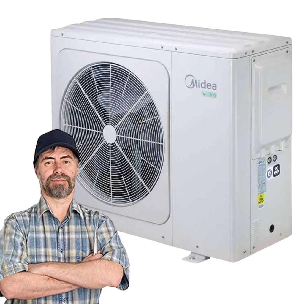 Pompa di calore mini chiller inverter Midea monoblocco da 14 Kw MHC-V14WD2N8-C A+++ con installazione