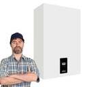 Caldaia a condensazione Ferroli Bluehelix Alpha 28C ErP da 28 kW a metano o gpl con installazione