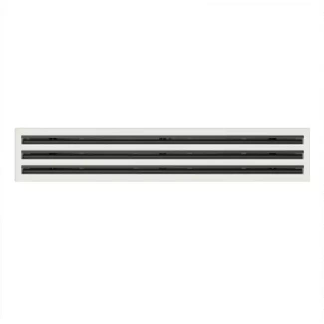 Diffusore Lineare a fessure a 3 Feritoie in Alluminio verniciato bianco L.800 LS-B-03900