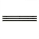 Diffusore Lineare a fessure a 3 Feritoie in Alluminio verniciato bianco L.800 LS-B-03900