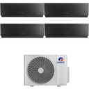 Condizionatore quadri split con inverter da 9000+9000+12000+12000 Gree Clivia Black Wifi in A++ con R32 GWHD(28)NK6OO