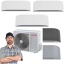 Climatizzatore Toshiba Haori trial split 10000+10000+13000 Btu RAS-3M18G3AVG-E inverter in R32 in A+++ con installazione