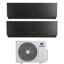 Condizionatore dual split con inverter da 9000+9000 Gree Clivia Black Wifi in A++ con R32 GWHD(36)NK6OO