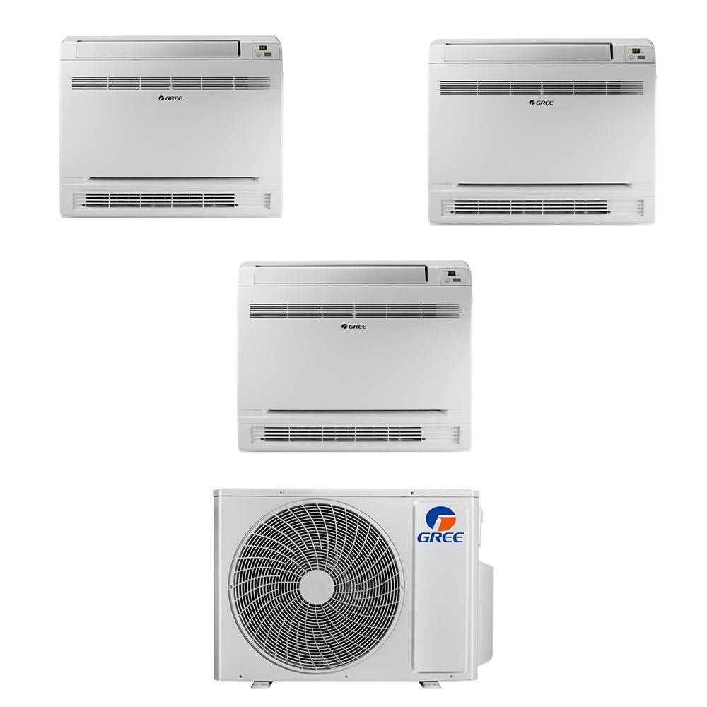 Climatizzatore Console Gree 9000+9000+12000 Btu Inverter GWHD(21)NK6OO wifi incluso in R32 A++