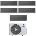 Condizionatore penta split con inverter da 12000+12000+12000+12000+12000 Gree Airy Black Wifi in A++ con R32 GWHD(42)NK6OO