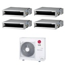 Climatizzatore canalizzato con inverter LG quadri split 9000+9000+9000+9000 btu A++ MU4R27 in R32