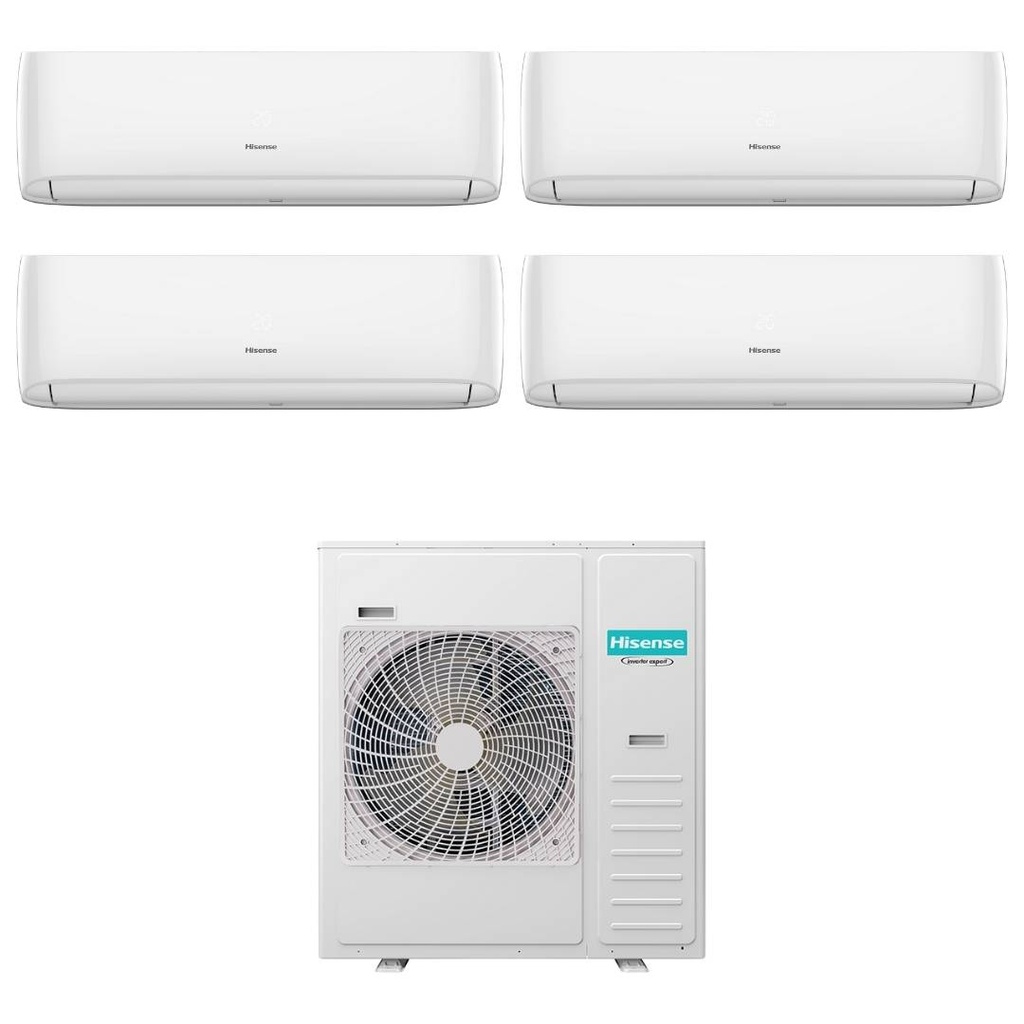 Climatizzatore Inverter Hisense Hi Comfort Wi-fi Quadri Split 7000+7000+9000+9000 Btu 5AMW125U4RTA R-32 A++