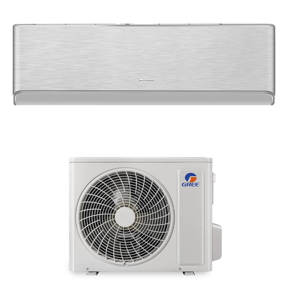 Condizionatore monosplit con inverter da 12000 BTU Gree Airy Silver Wifi in A++ con R32 GWH12AVCXD-K6DNA1A/O