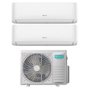Climatizzatore Inverter Hisense Hi Comfort Wi-fi Dual Split 7000+18000 Btu 3AMW62U4RJC R-32 A++