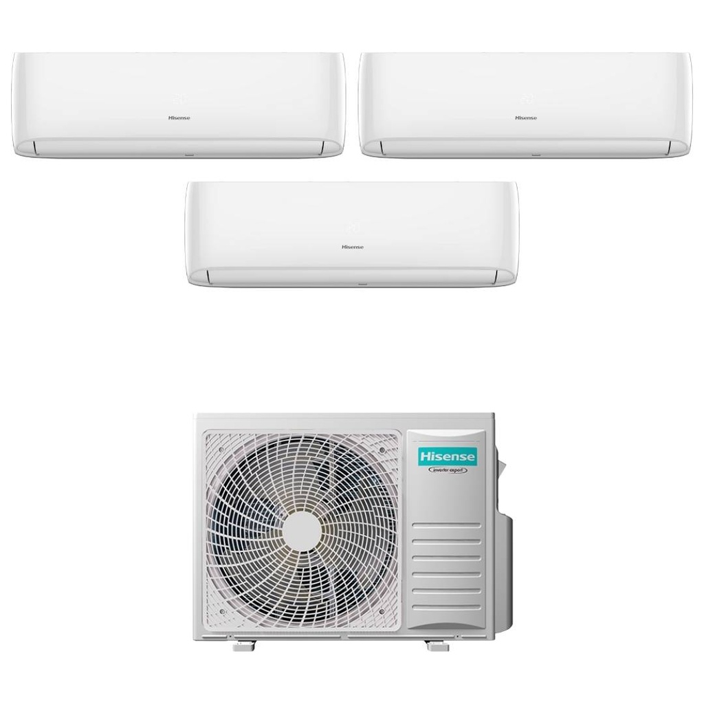 Climatizzatore Inverter Hisense Hi Comfort Wi-fi Trial Split 7000+7000+18000 Btu 3AMW62U4RJC R-32 A++