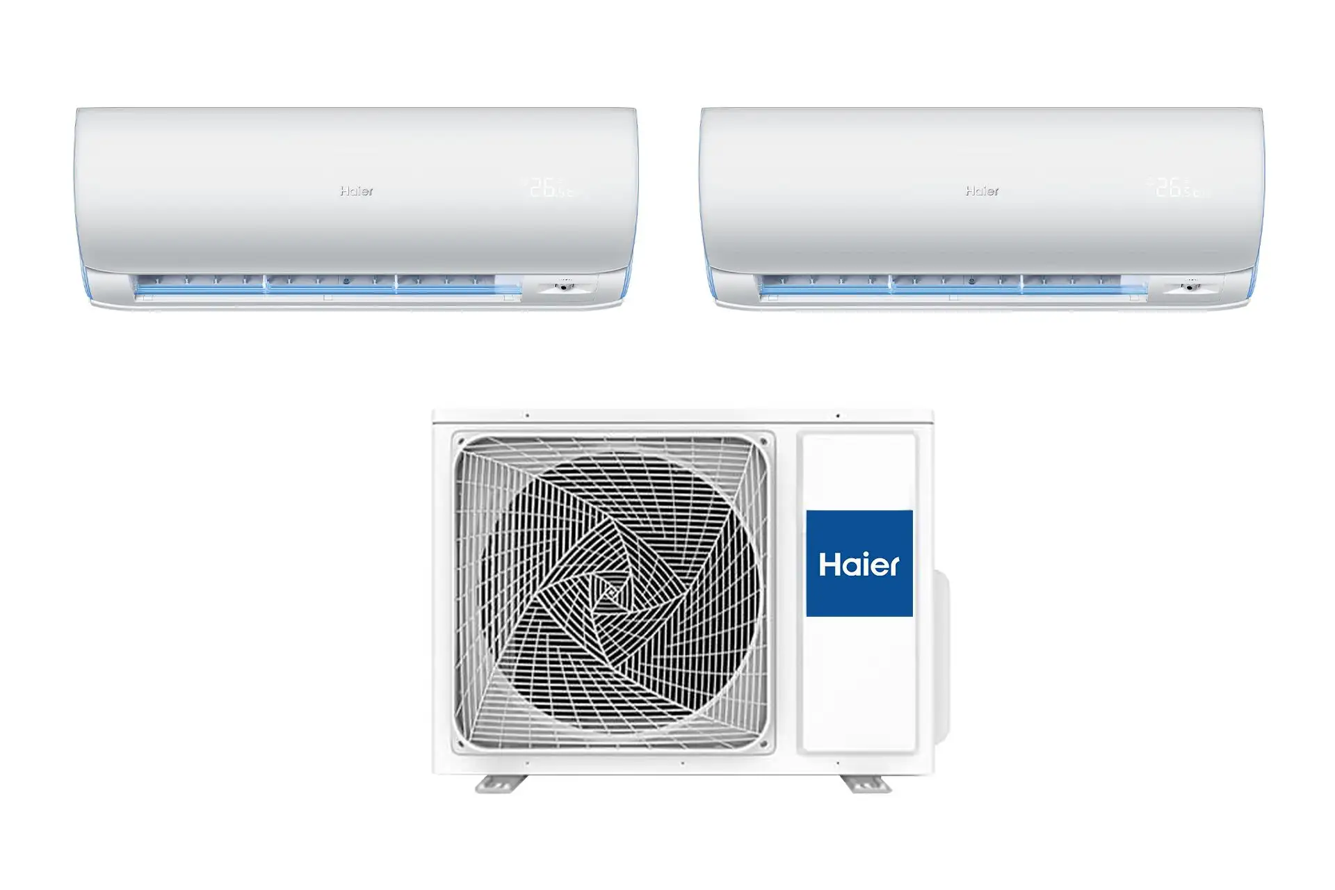 [haier-dawn-50-1212] Climatizzatore Dual Split Haier DAWN WiFi inverter da 12000+12000 Btu in R32 2U50S2SF1FA
