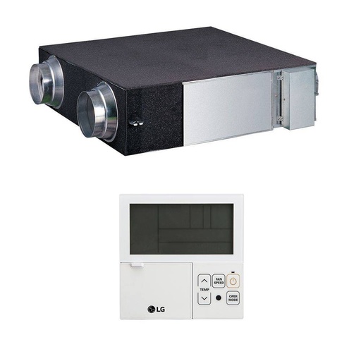 [lg-erv-lz-H050GBA5] Recuperatore di calore VMC LG ERV LZ-H050GBA5 entalpico a flussi incrociati con comando a filo