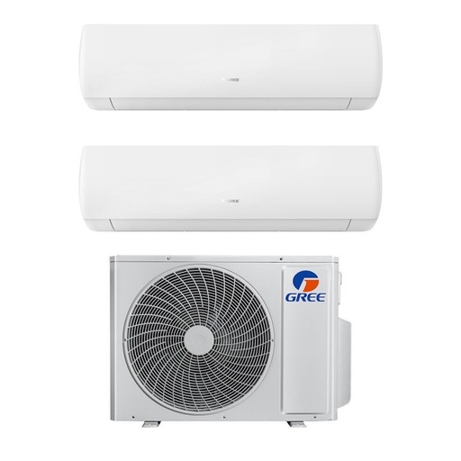 [gree-muse-18-912] Condizionatore dual split con inverter da 9000+12000 Gree Muse in A++ con R32 GWHD(18)NK6OO