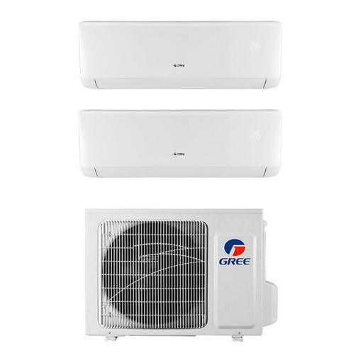 [gree-bora-plus14-912] Condizionatore dual split con inverter 9000+12000 Gree Bora Plus GWHD(14)NK6OO in A++ con R32