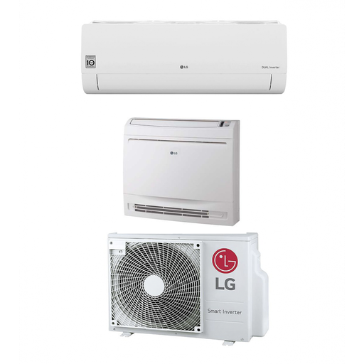 [lg-libero-smart-console-17-1212] Climatizzatore LG dualsplit inverter console Libero smart 12000 + 12000 btu in R32 MU2R17 A++
