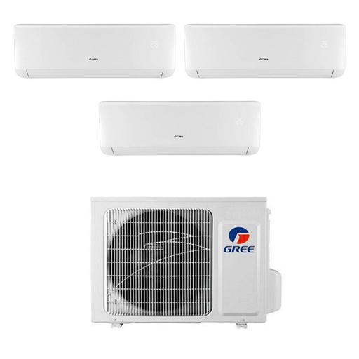 [gree-bora-plus-21-9912] Condizionatore Trial split con inverter 9000+9000+12000 Gree Bora Plus GWHD(21)NK6OO R-32 in A++