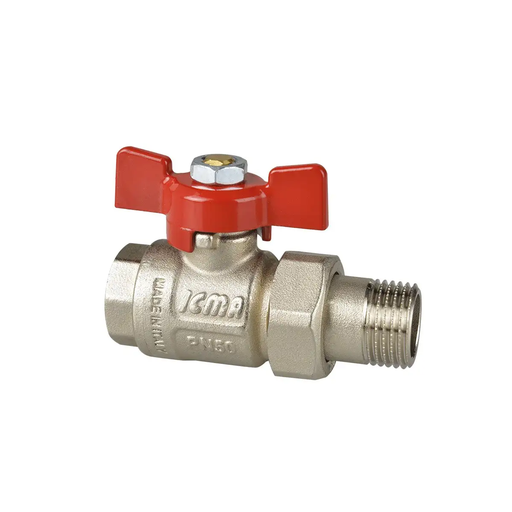 [Icma-347-87347AE11-3/4mf] Icma Valvola a sfera a passaggio totale con bocchettone Serie 347 da 3/4 pollici