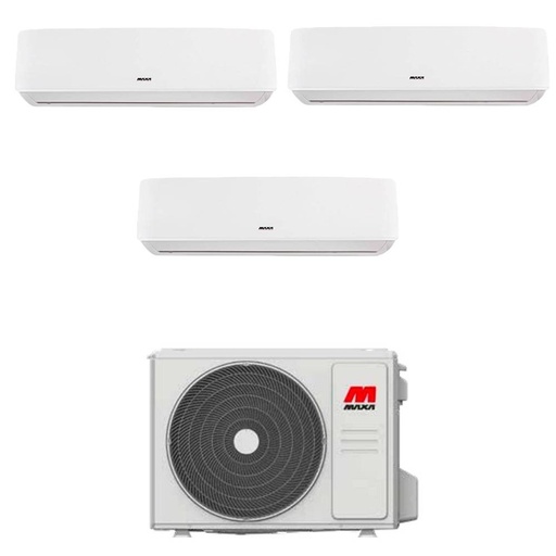 [Maxa-trediS-dc-62-9912] Climatizzatore Maxa TrediS DC trial split 9000+9000+12000 con inverter in R32 WI-FI incluso in A++ EXT3M62R
