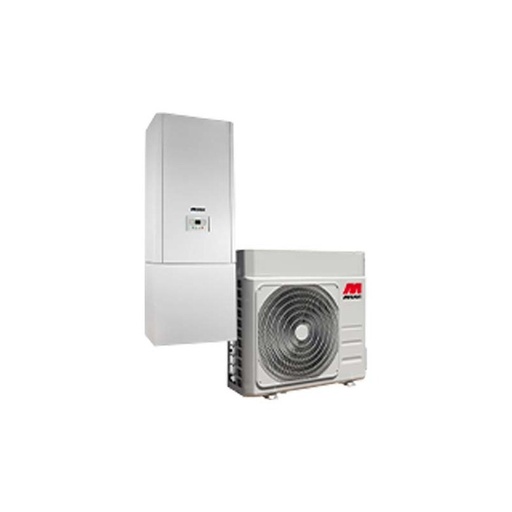 [maxa-ibrido-8-25] Sistema ibrido pompa di calore da 8 kw e caldaia 25 kw Maxa I-32v508 e Atria 25-e
