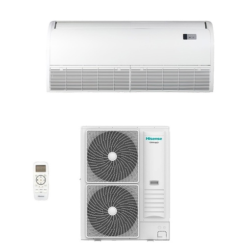 [Hisense-pav-sof-AUV140UR4RC8] Condizionatore pavimento soffitto serie turbo Hisense da 48000 btu AUV140UR4RC8 con Inverter R32