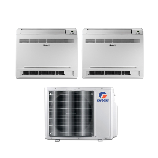 [gree-console-24-918] Climatizzatore condizionatore Gree Console 9+18 Dualsplit R-32 GWHD24NK6LO Wi-Fi Integrato A++