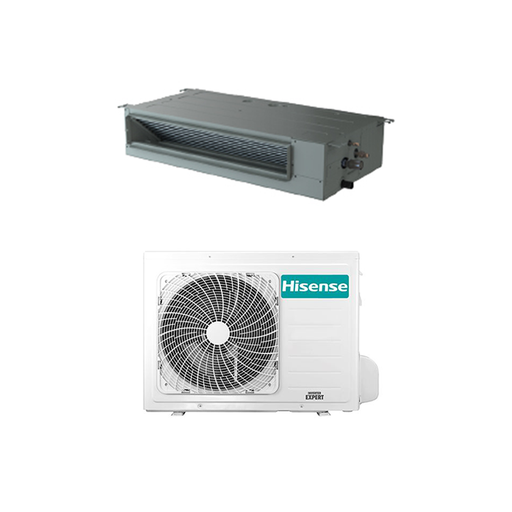 [hisense-adt26-2amw35] Condizionatore canalizzato Hisense inverter 9000 btu A++ ADT26UX4RBL4 in R32 2AMW35U4RGC