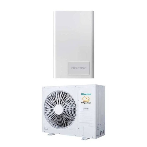 [hisense-hi-aqua-smart-14] Chiller con pompa di calore Hisense Hi-AquaSmart Aria-Acqua ad alta efficienza da 14 kw