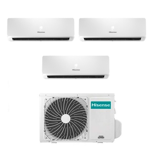 [hisense-bio-air-72-121212] Climatizzatore Bio Air Hisense Trial split 12000+12000+12000 btu inverter con wifi 3AMW72U4RJC in A++