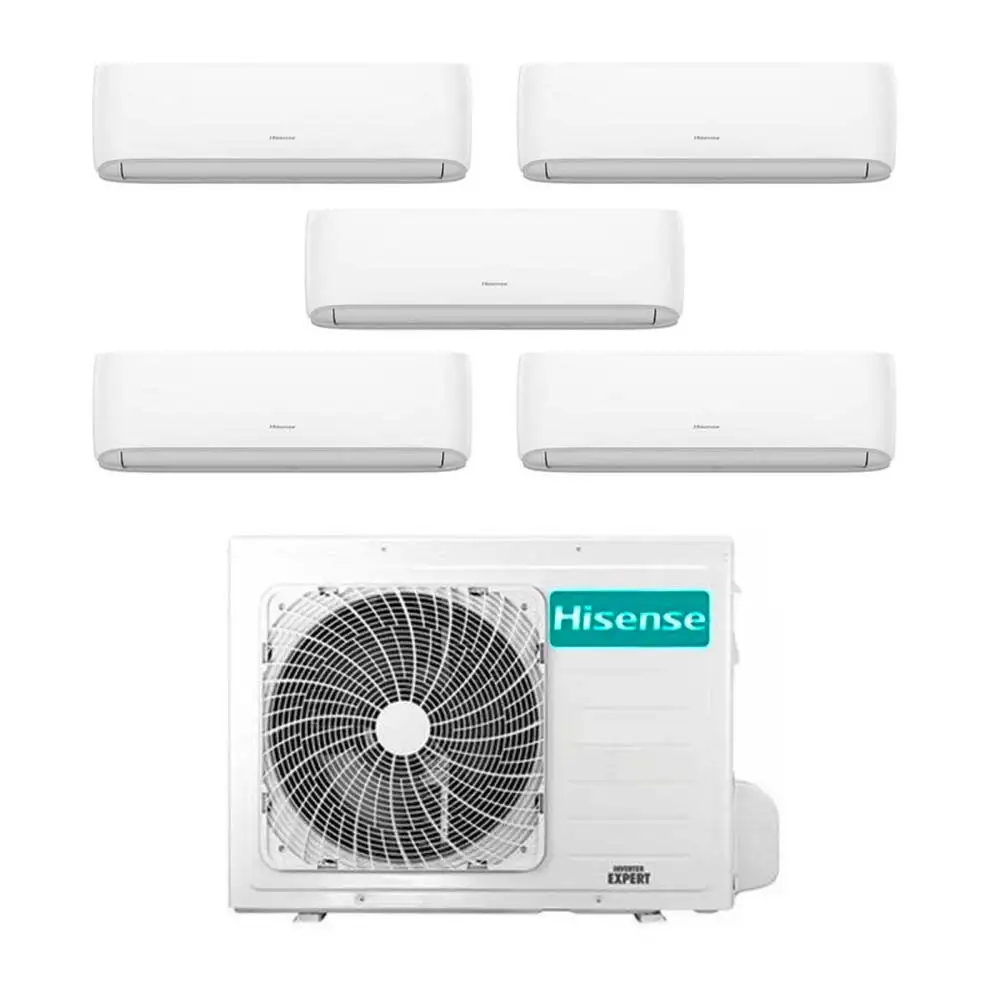 [hisense-hi-comfort-105-7771212] Climatizzatore Inverter Hisense Hi Comfort Wi-fi Penta Split 7000+7000+7000+12000+12000 Btu 5AMW105U4RQC R-32 A++