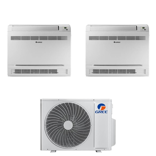 [gree-console-28-918] Climatizzatore Console Gree 9000+18000 Btu Inverter GWHD(28)NK6OO wifi incluso in R32 A++