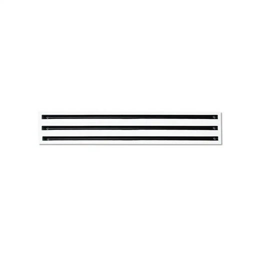 [feritoia-LS-B-031000] Diffusore Lineare a fessure a 3 Feritoie in Alluminio verniciato bianco L.1000 LS-B-031000