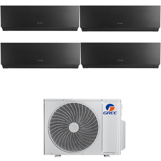 [gree-clivia-black-36-9999] Condizionatore quadri split con inverter da 9000+9000+9000+9000 Gree Clivia Black Wifi in A++ con R32 GWHD(36)NK6OO