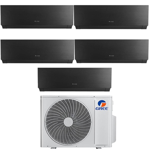 [gree-clivia-black-42-9991212] Condizionatore penta split con inverter da 9000+9000+9000+12000+12000 Gree Clivia Black Wifi in A++ con R32 GWHD(42)NK6OO