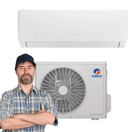 Condizionatore monosplit con inverter da 12000 btu Gree Pular wifi in A+++ gas R32 con installazione