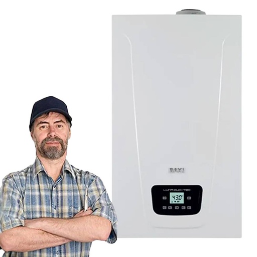 Caldaia a condensazione Baxi Compact Duo-Tec E 24 KW ErP a metano o gpl con installazione