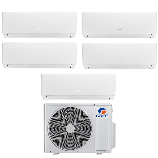 [gree-pular-42-999912] Condizionatore penta split con inverter da 9000+9000+9000+9000+12000 Gree Pular Wifi in A++ con R32 GWHD(42)NK6OO