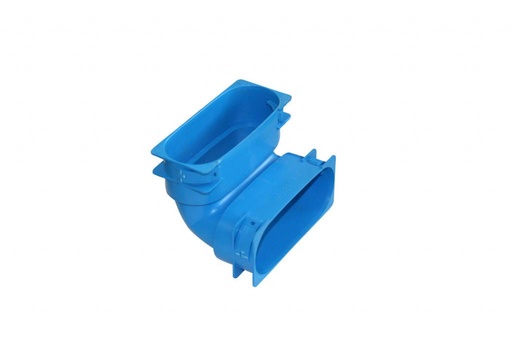 [Tecnosystemi-30101060] Tecnosystemi Curva a gomito ovale verticale con connessione per tubi corrugati 30101060