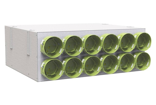 [tecnosystemi-plenum-90] Plenum di distribuzione per sistemi VMC canalizzati uscite da ø 90