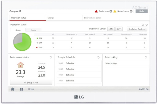 [lg-PACS5A000.ENCXLEU] Comando centralizzato ACSmart V max 128 UI LG PACS5A000.ENCXLEU